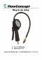 Pumpepistol m/manometer 0-12 bar