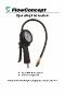 Pumpepistol m/manometer 0-12 bar
