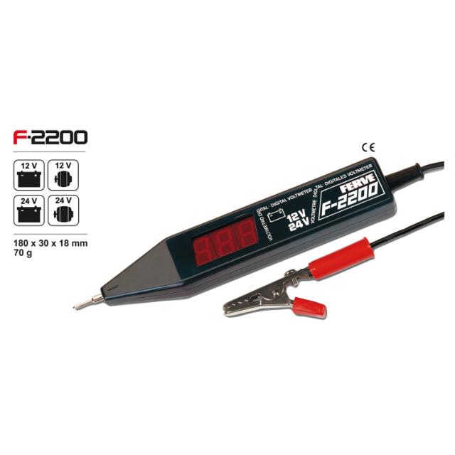 Ferve Digitalt voltmeter 12-24 V