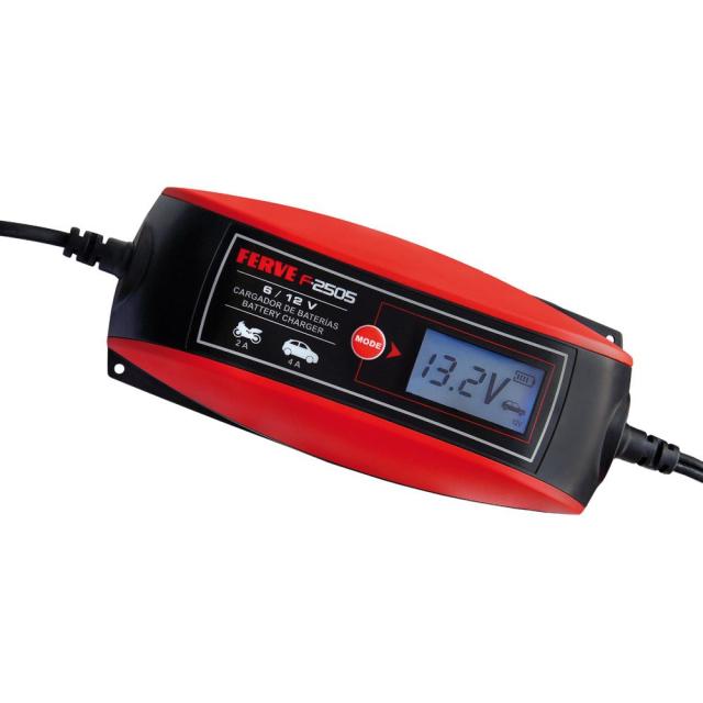 Ferve F-2505 lader 6V/12V, 2A/2-4A, til 