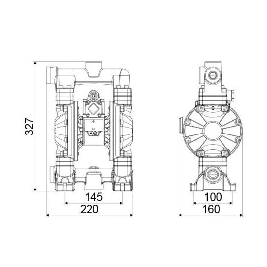 Membranpumpe til sprinkler og Adblue