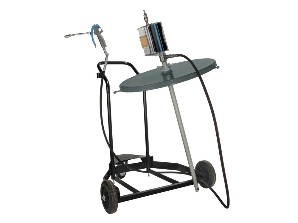 Mobil fedtvogn til 180 kg tromler