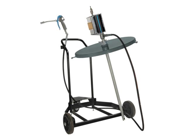 Mobil fedtvogn til 180 kg tromler