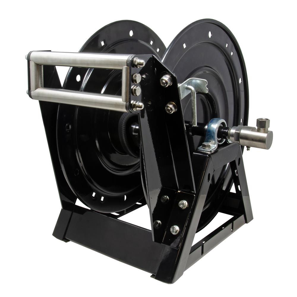 Slangeopruller med 90m slange, 12V DC motor og guide