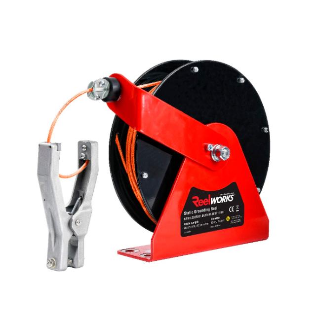 Aut. kabelopruller med jordkabel 15m